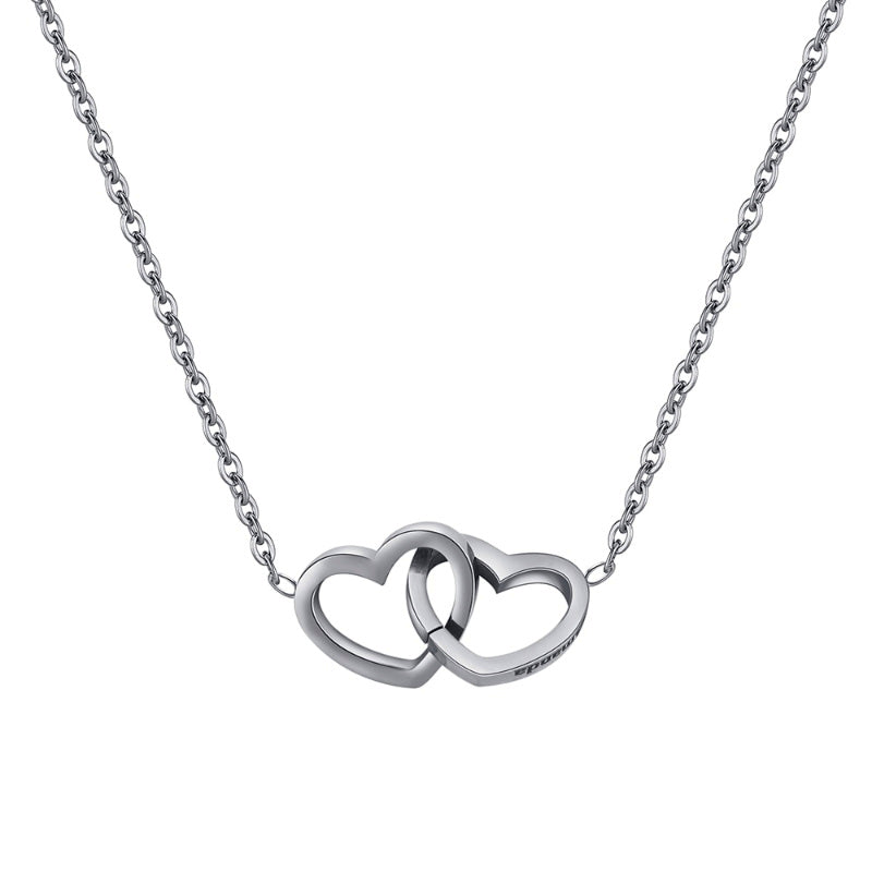 Cofre Collar corazón + caja Rosa - Regalo de amor elegante