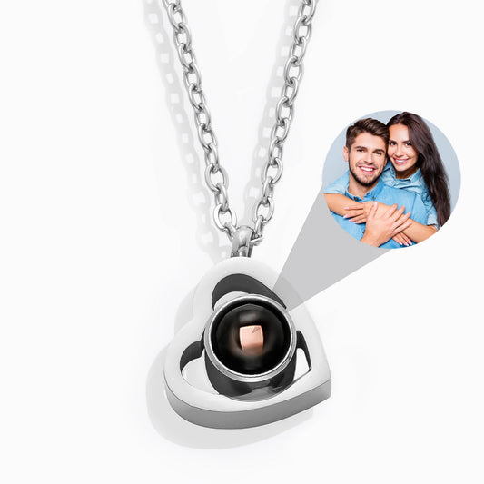 Colier inimă personalizat cu fotografie – O amintire eternă